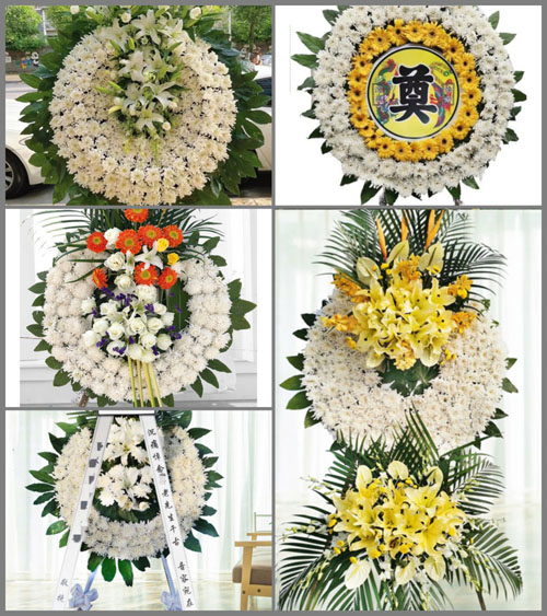 四川成都大邑县董场镇兴隆村花圈速递
